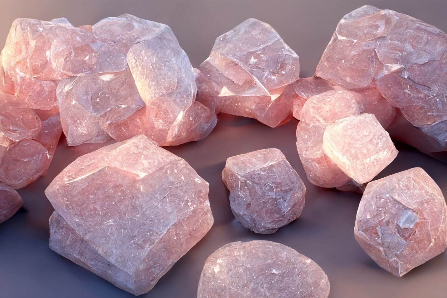 Quarzo rosa grezzo